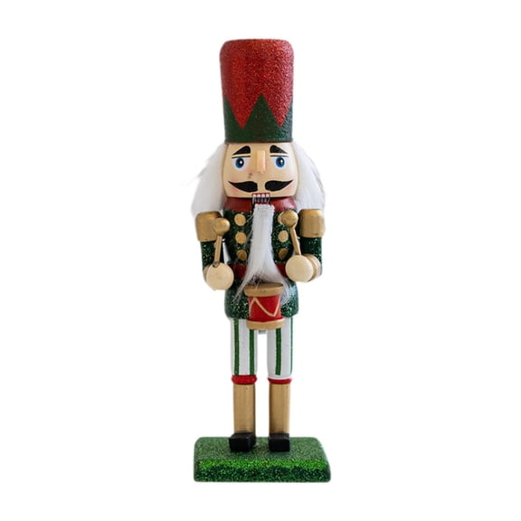 Yunhgft Christmas Decorative Nutcracker Figurine Christmas Decor Freestanding Nutcracker Green