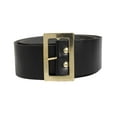 thumbnail image 1 of Yunhgft Christmas Santa Belt Black Santa Costume Belt Pirate Belt for Cosplay Party Xmas Gold Buckle, 1 of 9
