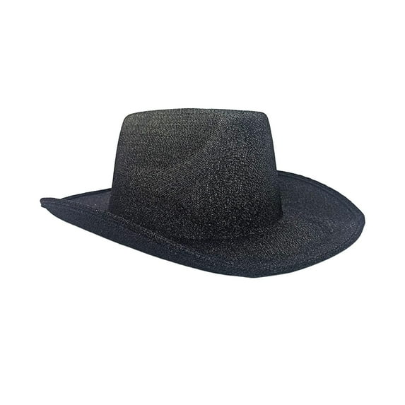 Yunhgft Cowboy Hat Blinking Wide Brim Fashion Women Cap Sun Hat Princess Cowgirl Hat for Black