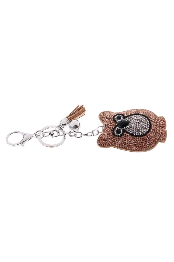Crystal Diamond Keychain Animal Key Chain Keyring Rhinestone Women Charm #11