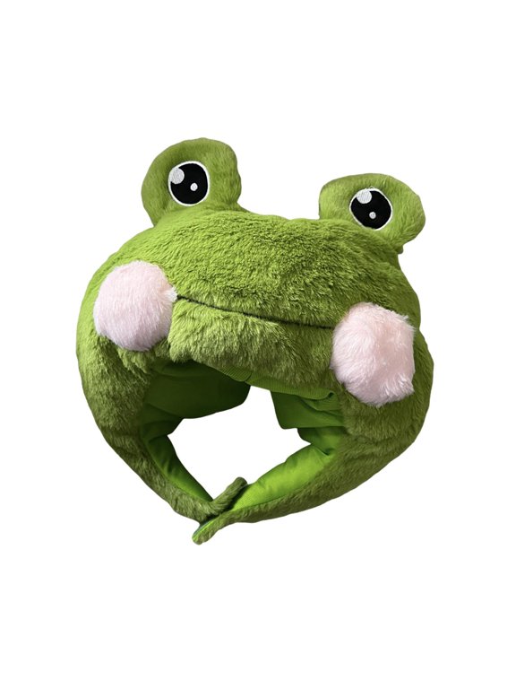 Cute Frog Plush Hat Party Costume Hat Cartoon Novelty Hats Headdress Party Fancy