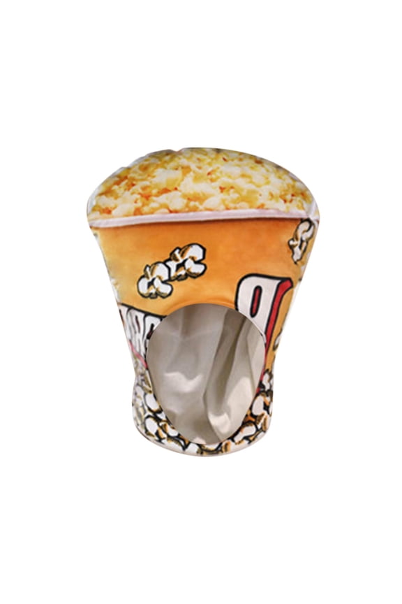 Cute Plush Popcorn Hat, Costume Accessory Hats, Novelty Hats, Headgear Halloween