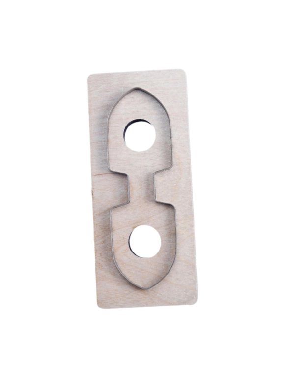 -Cutting Die, Leather Cutting Die, Keychain, DIY Cutting Template, Wooden Cutter Style B