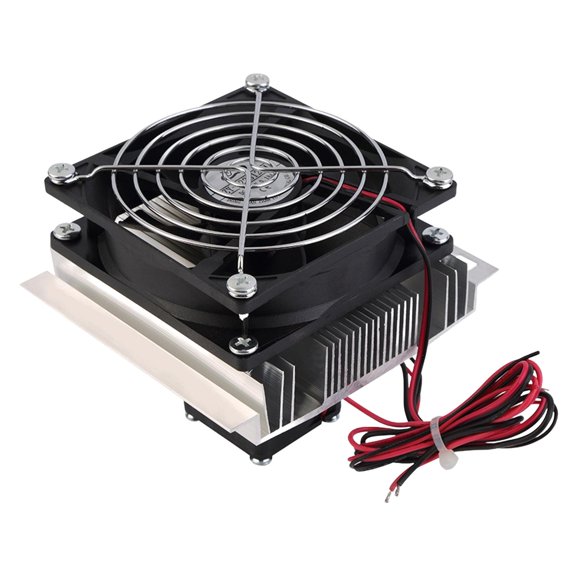 Yunhgft DC 12V Mini Air Conditioner Heat Sink Conduction Module DIY Mini Fridge with Fan Semiconductor Cooling for Small Space