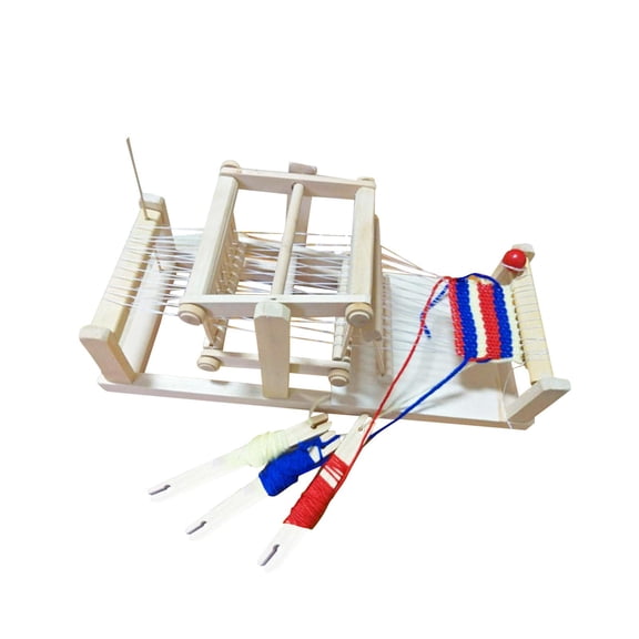 Yunhgft DIY Multifunctional Hand Knitting Machine Wooden for Preschool Fine Motor Skills