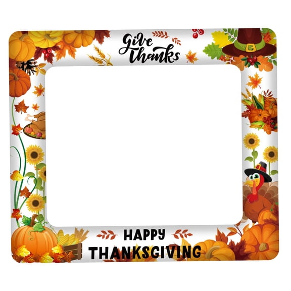 Yunhgft DIY Selfie Photo Props Picture Frame Thanksgiving Day Inflatable Photo Frame for