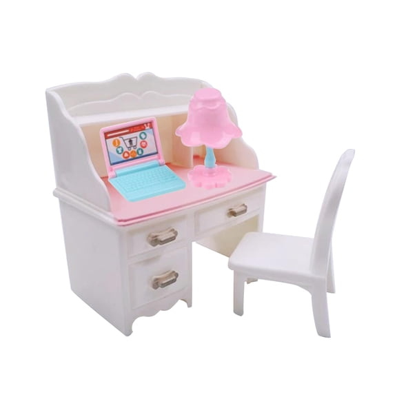 Yunhgft Dollhouse DIY Scene Accessories Photo Props With Laptop With Laptop