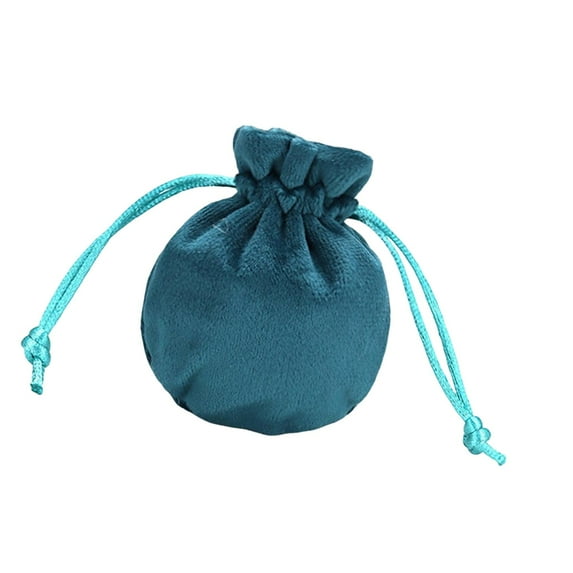 Yunhgft Drawstring Jewelry Bag, Party Favors, Jewelry Storage Organizer, Velvet Gift Bag Blue 6.5x8.5cm