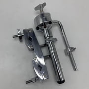 Yunhgft Drum Hardware Percussion Mount Holder, Tom Drum Stand, Durable Single Tom Holder Short Rod with Clamp