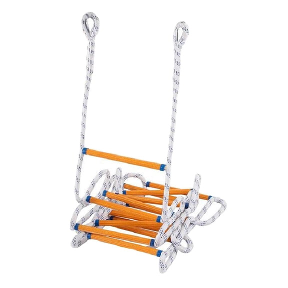 Yunhgft Escape Ladder Rope Lightweight Fast to Deploy Kids Adults Fire Evacuation Ladder 5m