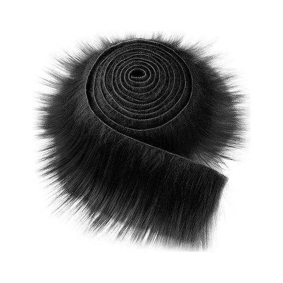 Yunhgft Faux Fur Fabric Artificial Cloth Patches Cosplay Costume Furry Fur Patches Cloth Black