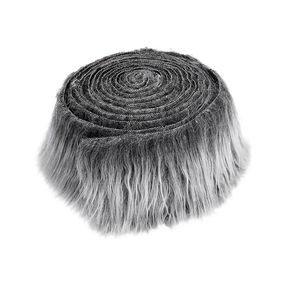 Yunhgft Faux Fur Fabric Artificial Cloth Patches Cosplay Costume Furry Fur Patches Cloth White Color Grey