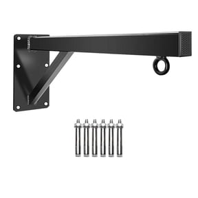 Yunhgft Fityle Heavy Duty Punch Boxing Bag Wall Mount Bracket Hanging Stand Hanger Black