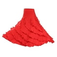 thumbnail image 1 of Yunhgft Flamenco Ballroom Dance Costume Waltz Long Skirt , as described Red, 1 of 9