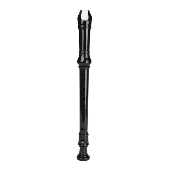 Yunhgft German Style Soprano Recorder Key of G Descant w/ Cleaning Rod Black