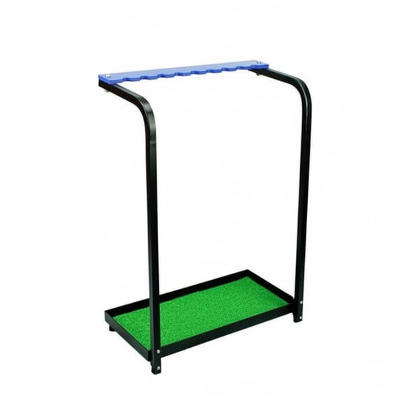 Yunhgft Golf Club Rack Including Steel-bar Framing Upright Multi-holder Assembly Artificial Turf Equipment Organizer for 9 Clubs Suitable for Sports Training Mudrooms