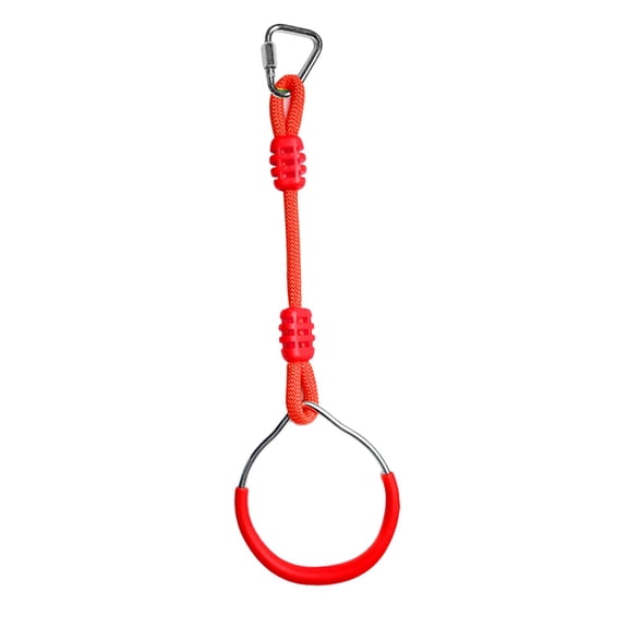 Yunhgft Gymnastic Rings - Playground Equipment, Swing Bar Rings, , Obstacle Rings Sports Red