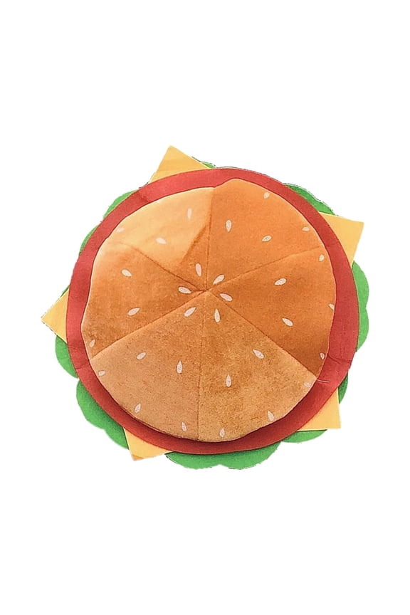 Hamburger Hat Fancy Headgear Unisex Party Hat Decor Selfie Hat Beanie for Girls
