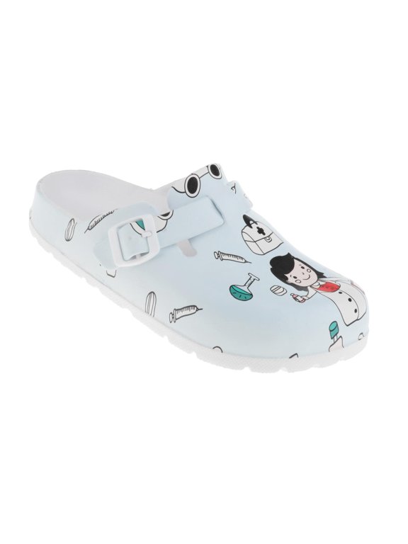 Hellery Set of 2 Women's Lightweight Slip Resistant Nursing Shoes Garden Clogs 36 37