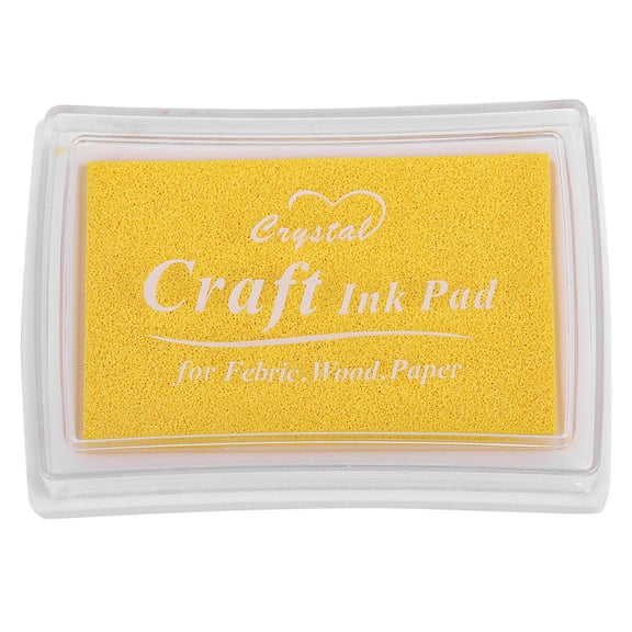 Yunhgft Ink Pad Stamp Pad Finger Print for Paper Crafts Scrapbooking Painting Birthday Yellow