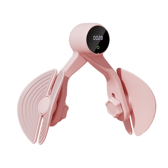 Yunhgft Inner Thigh Exerciser Hip Thigh Exerciser with Counter Women Bodybuilding Pelvis Pink