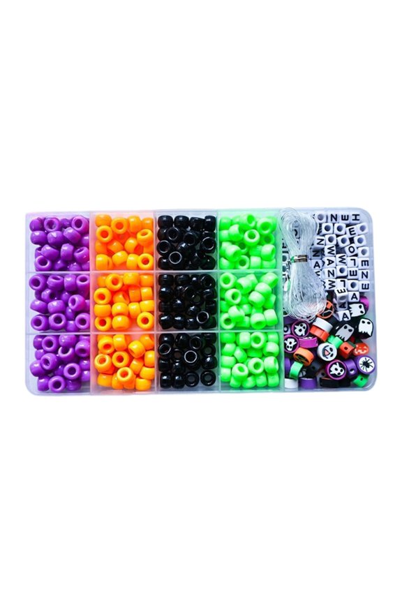 Jewelry Making Kit Charm Colorful Handcraft Fashion Storage Box DIY Spacer Beads Style B