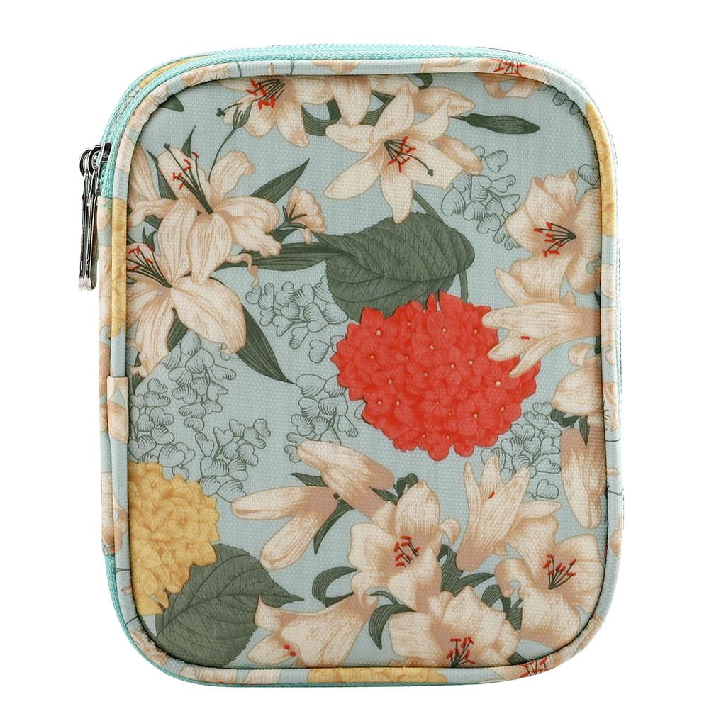Yunhgft Knitting Crochet Hook Needles Case Empty Zipper Bag Organizer Green