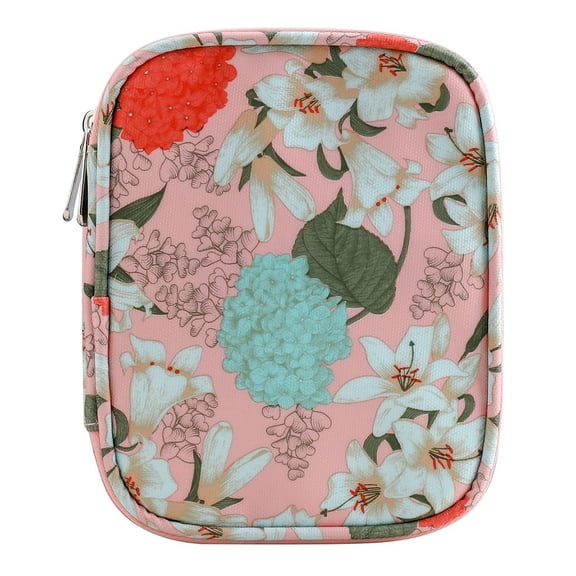 Yunhgft Knitting Crochet Hook Needles Case Empty Zipper Bag Organizer Pink