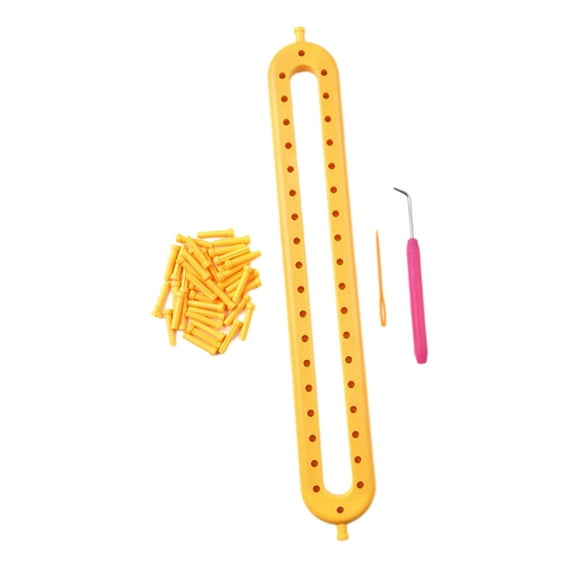 Yunhgft Knitting Loom Set DIY Machine Adjustable Peg Crochet Loom Knitter Handmade Craft Style B