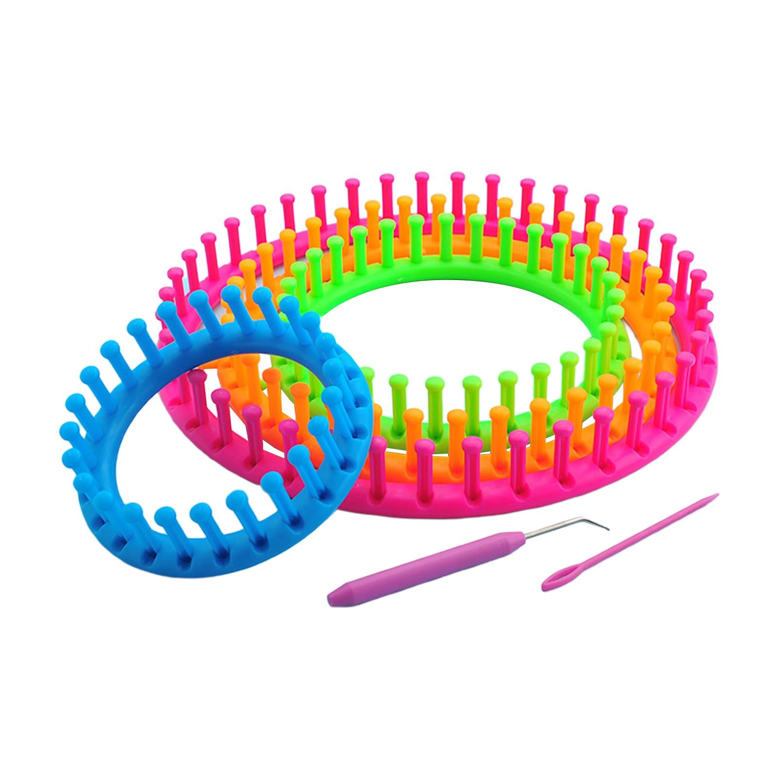 Yunhgft Knitting Looms Set Suture Needle Weaving Hand Pick Needle Kit Accessories Creativity Crochet Craf Kit for Blankets Shawl Hats Kids Children