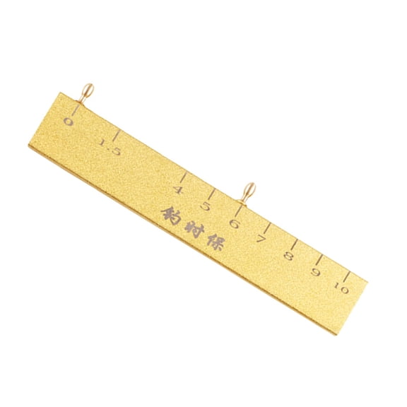 Yunhgft Knotting Tool Measurement Ruler Sturdy Loop Tyer Positioned Knotter Fishing Hook yellow