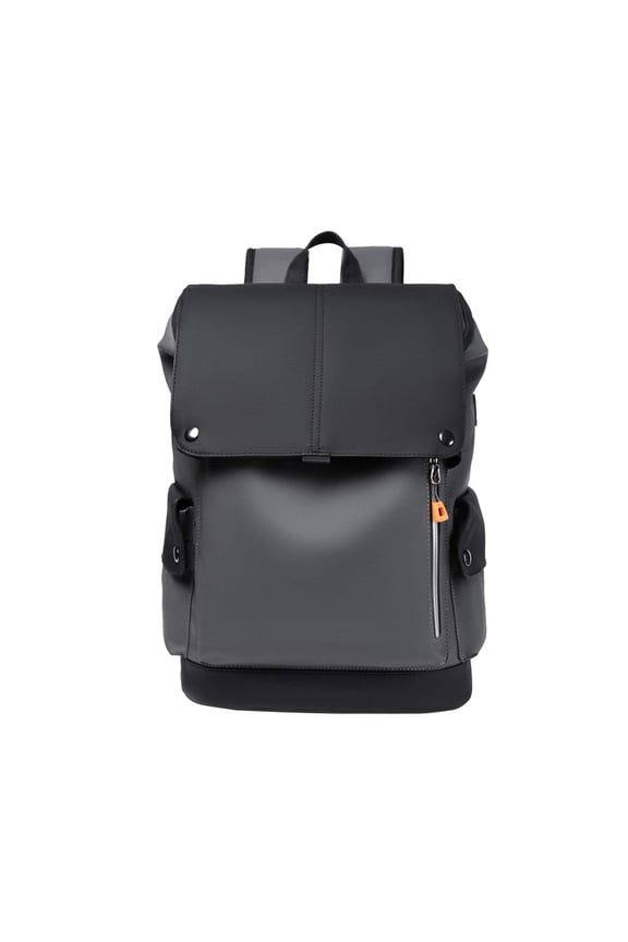 Laptop Backpack Adjustable Shoulder Straps Handbag Inner Dividers Large Capacity Black Grey