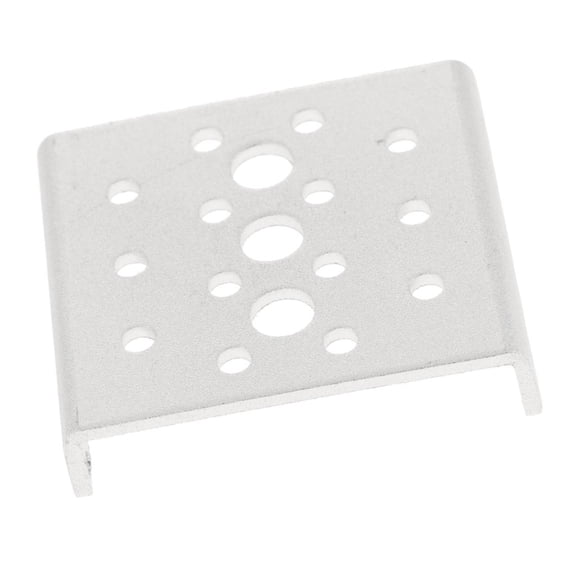 Yunhgft Long Oblique Bracket Steering Gear Bracket Robot PTZ Servo Accessories Double Double Shaft Side Bracket Silver