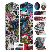 Yunhgft MTB Bike Paster Frame Scratch-Resistant Protector 3D Road Bike Sticker Guard Frame sticker protective film Front Fork