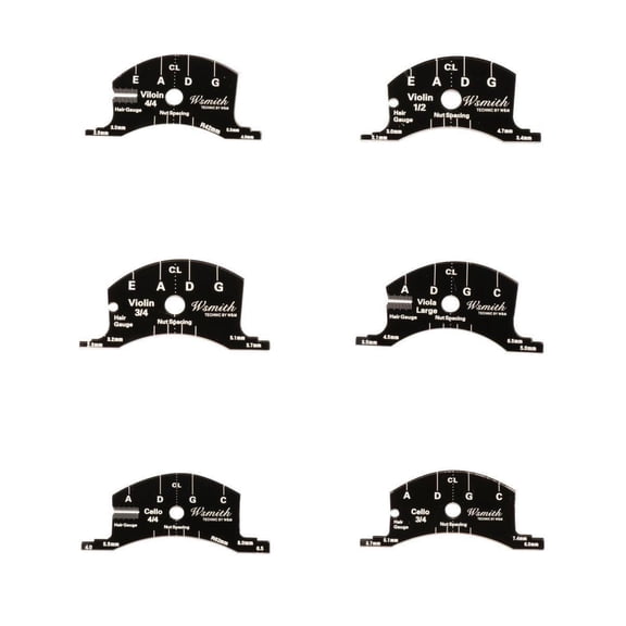 Yunhgft Magic Sound 6pcs Violin Bridge Multifunctional Mold Template Repair 1-2 3-4 4-4