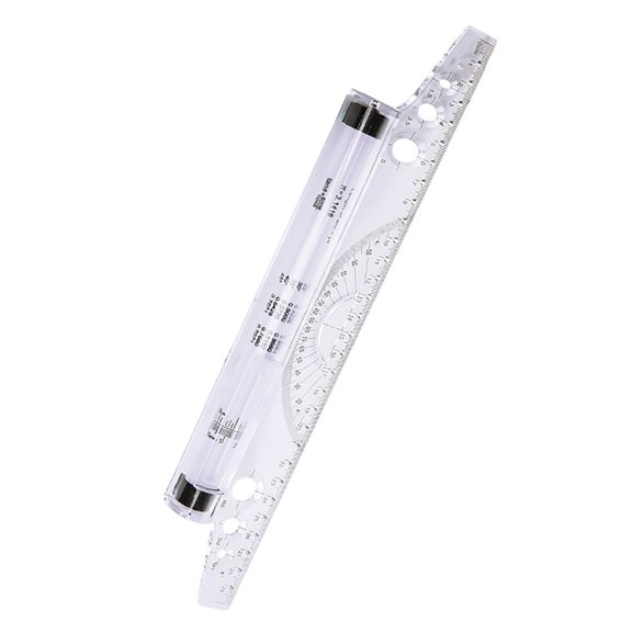 Yunhgft Measuring Rolling Ruler Line Angle Drawing Gift 30cm Parallel Line Drawing Ruler