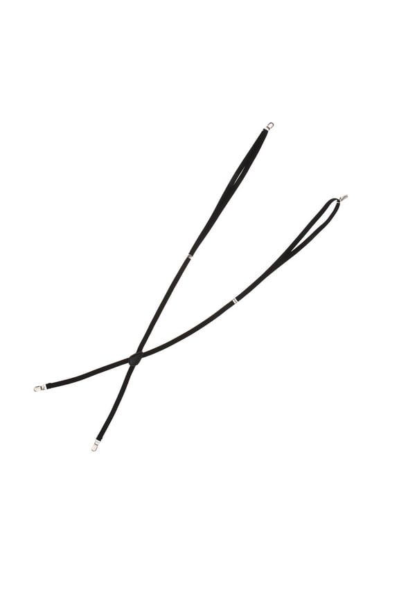 Men Ladies Retro Stretchy Skinny X-Back Trouser Braces Clip-on Suspenders Belt