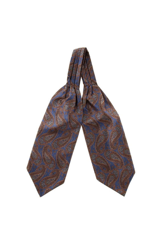 Men Paisley Floral Jacquard Woven Self Cravat Tie Ascot Accessories 05