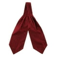 thumbnail image 1 of Yunhgft Men's Polka Dots Satin Cravat Ties Jacquard Woven Formal Self Ascot - Red, as, 1 of 6