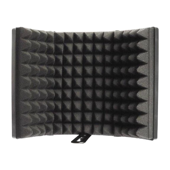 Yunhgft Microphone Isolation Shield Professional Sound Insulation Wind Screen Adjustable 3 Panels