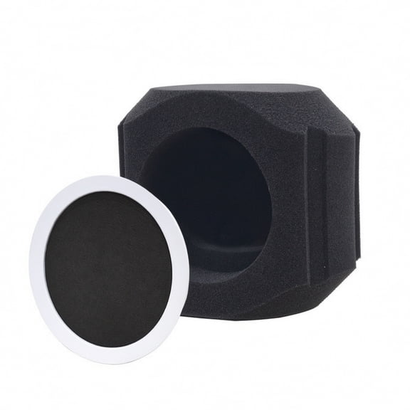 Yunhgft Microphone Sound Absorbing Cover Vocal Isolation Panel Recording Shield Half Arc Design Stylish and Does Not Block Line of Sight for Podcasts Streaming and Voiceovers