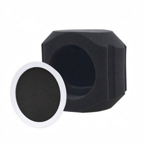 Yunhgft Microphone Sound Absorbing Cover Vocal Isolation Panel Recording Shield Half Arc Design Stylish and Does Not Block Line of Sight for Podcasts Streaming and Voiceovers