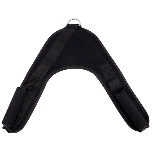 Yunhgft Nylon Ab Crunch Harness Shoulder Strap Cable Attachment Muscle Training Pulling Harness workout and Equipment , Short