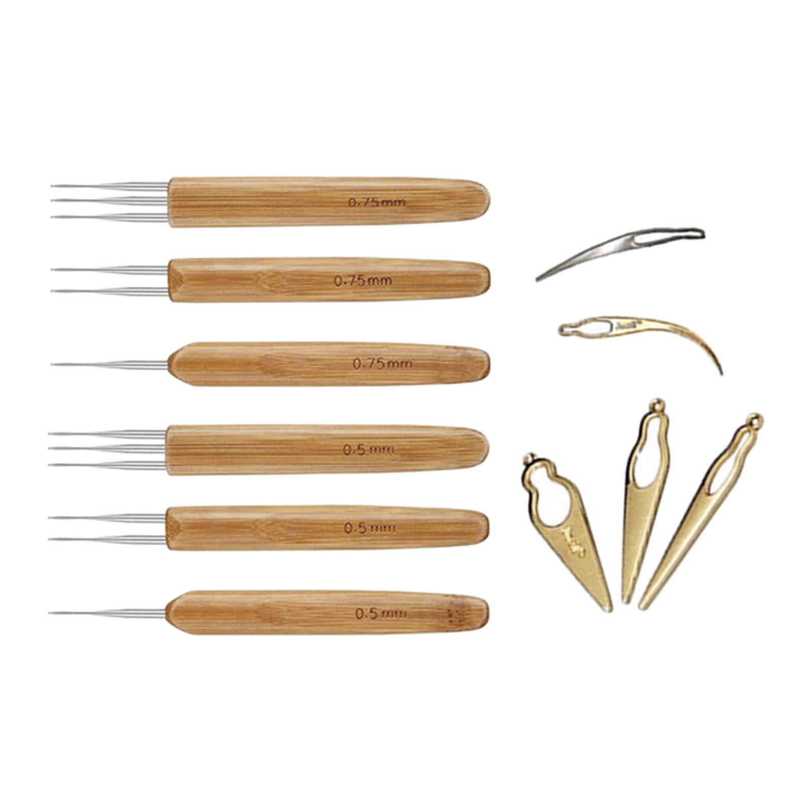 Yunhgft Pcs Dreadlock Crochet Hook Tool, Braid Hair Dreadlocks Needle Weaving Crochet