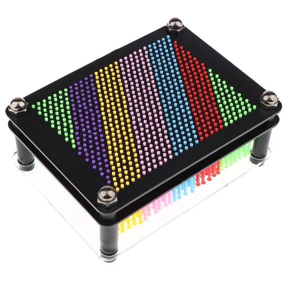 Yunhgft Plastic 3D Pin Impression Board Sculpture Board Toy Black S