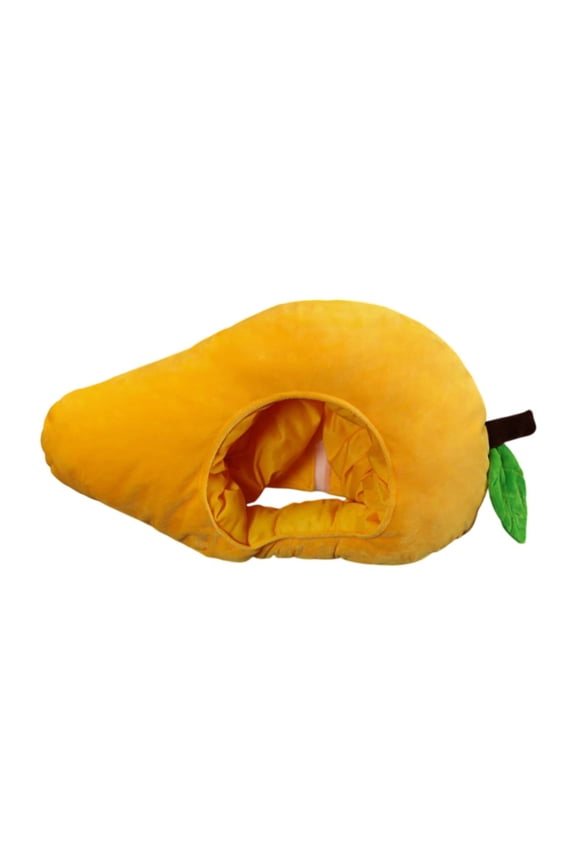 Plush Fruit Headgear Mango Hat Head Cover Party Hat Winter Warm Hat for Birthday