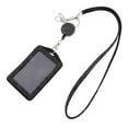 thumbnail image 1 of Yunhgft Portable Black Rhinestone Lanyard w/ Retractable Reel Card ID Badge Holder, 1 of 5