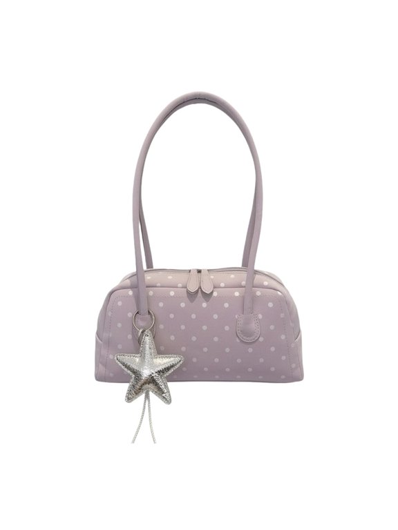Portable tote bag with zip closure and shoulder strap for everyday use, weekends Violet