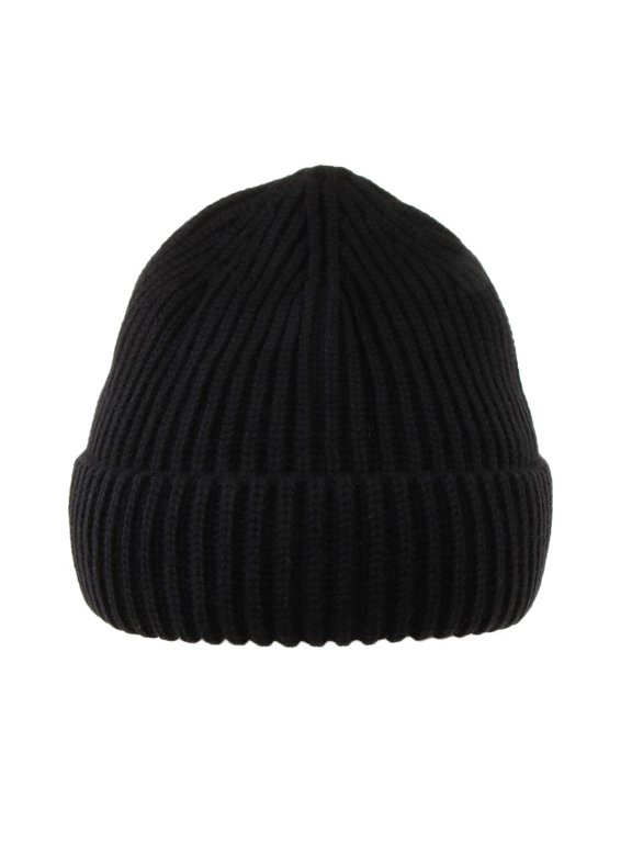 Ribbed Knitted Unisex Ski Beanie Skull Cap Work Snow Drivers Hat Black