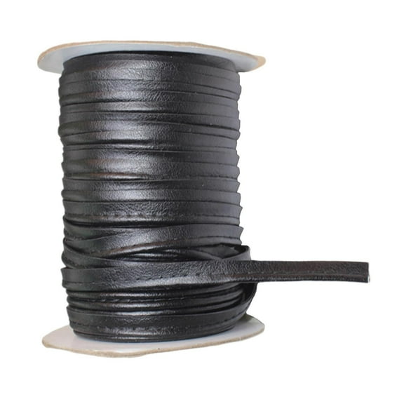 Yunhgft Single Fold Bias Tape | Sewing, Stitching, Molding, Piping, Hemming, Quilting, Patching Single Fold Leather Binding Tape Black